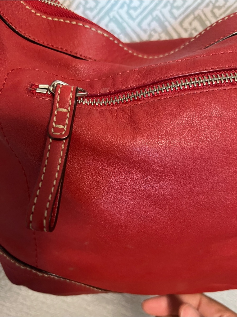 Coach 2008 Soho Convertible Red Hobo Leather Shoulder Bag - Picture 6 of 14